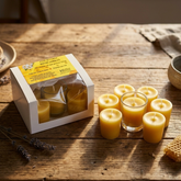 Votive Beeswax Candle gift set with holder