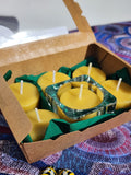 Tea Light Beeswax Candle Gift Sets with holder