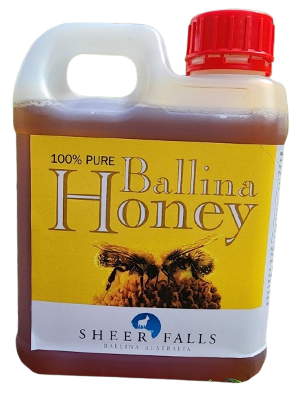 Pure Raw Ballina Honey small jerry can 1kg-1.5kg