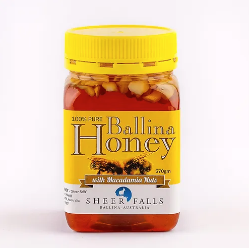 Pure Raw Ballina Honey with macadamias 500g